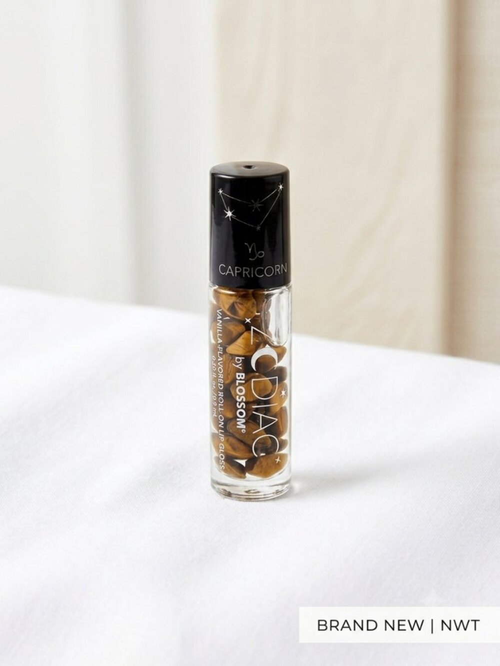 Zodiac by Blossom Vanilla Flavored Roll On Lip Gloss Capricorn 0.20 oz New